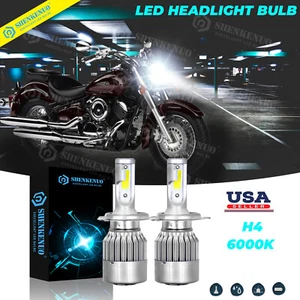 For Yamaha XVS1100A Classic 2000-2004 V Star 1100 -6000K H4 LED Headlight Bulbs - Bild 1 von 7