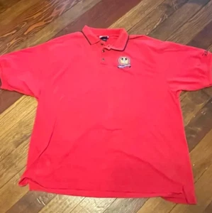 Disneyana Convention 2001 Family Reunion Red Golf Polo Shirt Size 3XL - Picture 1 of 7