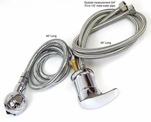 Faucet and Spray Hose for Beauty Salon Shampoo Bowl Parts Kit (Round Head) - Picture 1 of 1
