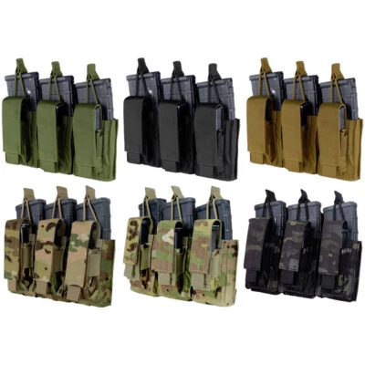 Condor Triple Kangaroo Airsoft Rifle and Pistol Magazine MOLLE Pouch 191233 - Image 1 of 3
