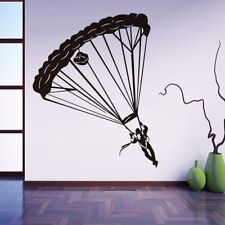  Parachutist Wall Stickers Extreme Skydiving Sport Home Decor Vinyl Removable 