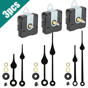 3Set DIY Wall Quartz Clock Movement, Mechanism Replacement Repair Tool Hands Kit - Picture 1 of 8