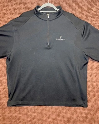 Raro MASERATI X NIKE Bordado Media Cremallera Suéter Chaqueta Negro Para Hombre L Foto 1 de 4