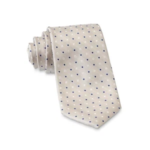Herren Dockers Krawatte taupe mit Punkten Handarbeit NEU - Bild 1 von 1