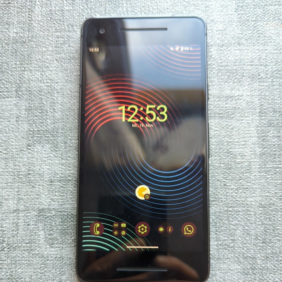 Google Pixel 2 mit aktuellem Android 15 *Lineage OS 22.2* 64GB schwarz - Bild 1 von 4