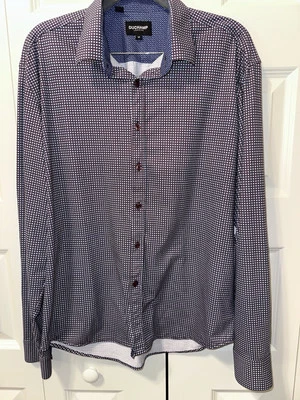 DUCHAMP LONDON Geometric Print Shirt  Sz Medium - Image 1 of 4