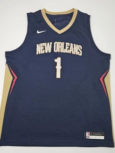 Nike Dri-Fit Zion Williamson Jersey Swingman New Orleans Pelicans Men’s XL Blue - Picture 1 of 11
