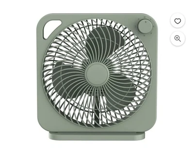 Mainstays NewStyle 9” Box Personal AC Electric Fan,3 Speeds, Random Color - Image 1 of 4