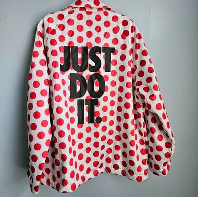 Chaqueta Nike Sportswear Just Do It para hombre grande roja/blanca a lunares ligera nueva con etiquetas Foto 1 de 4