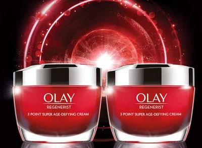 Olay Regenerist 3 Point Day Cream Moisturiser Twin Pack Pack of 2 × 50ml