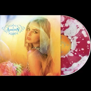 Addison Rae Addison Vinyl Limited Edition Pink Sparkle Liquid IN HAND Bad World - Bild 1 von 1