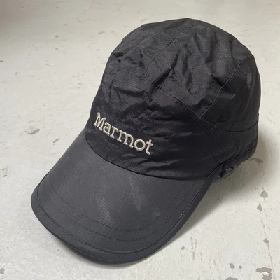 Gorra Marmot 2012 Nylon Ripstop 5 Paneles Negra Campamento Exterior Senderismo Correa OS Foto 1 de 4
