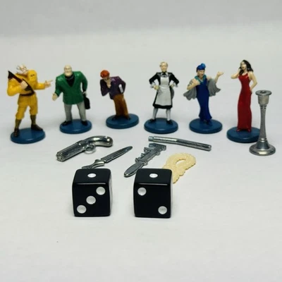 Juego de mesa Clue 2002 piezas de repuesto 6 armas y 6 peones más dados Foto 1 de 4