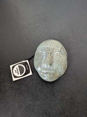Canadian Eskimo Art - Inuit Stone Carving - Vintage - face - Image 1 of 4