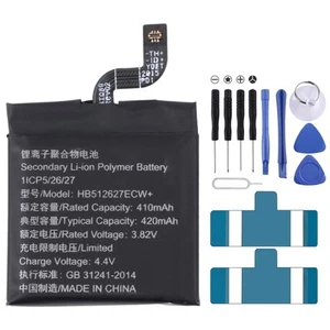 Pour Huawei montre GT1 FTN-B19 420mAh HB512627ECW + remplacement de la batterie - Picture 1 of 4