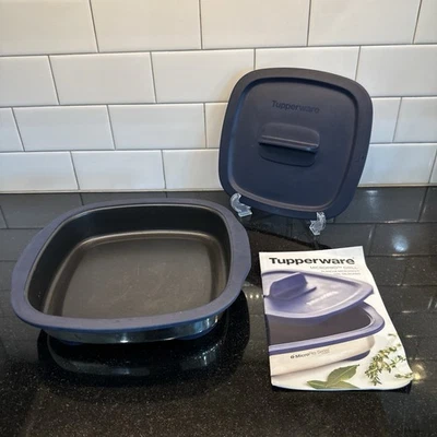 Tupperware MicroPro Grill Microondas Cocina Antiadherente con Tapa y Manuales Usado en Excelente Condición Foto 1 de 4