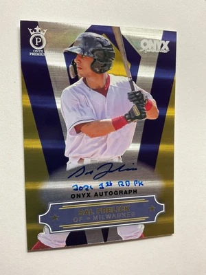 Sal Frelick 3/5* - Auto 2021 1st RD. PK. 2022 Onyx Premium Inscriptions Brewers - Image 1 of 4