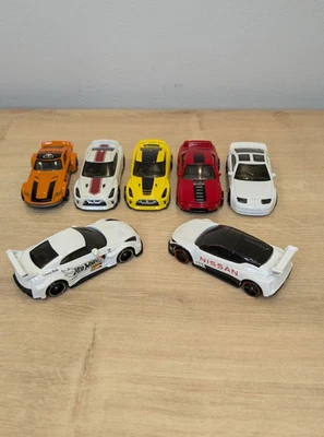 7x Nissan bundle Skyline R32 GT-R R35 Fairlady 300ZX 35GT Leaf Nismo Hot Wheels - Image 1 of 4