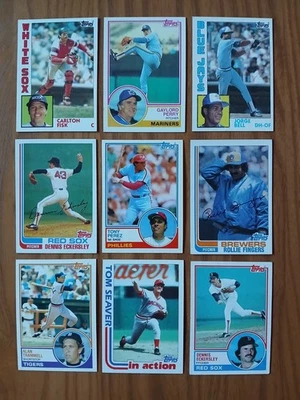 Лот 1980-х Topps HOF ROLLIE FINGER GAYLORD PERRY ECKERSLEY TRAMMEL PEREZ SEAVER - Изображение 1 из 4