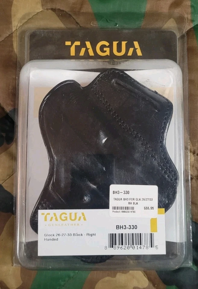 Tagua Glock 26 27 33 28 Right Hand Owb Black Leather Holster  Right-hand - Image 1 of 4