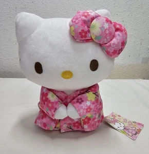 Nakajima EE. UU. Sanrio Hello Kitty Sakura Kimono 7 1/2" Peluche Juguete, Rosa Talla S Nuevo - Imagen 1 de 9