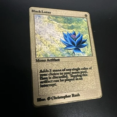 Black Lotus Novelty Gold Metal Card! - Image 1 of 4