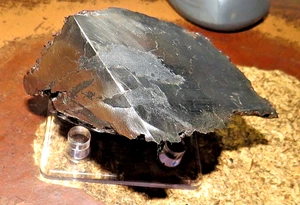 BEAUTIFUL 890 GM.  CAMPO DEL CIELO METEORITE 2 # QUARTER CUT - Picture 1 of 7