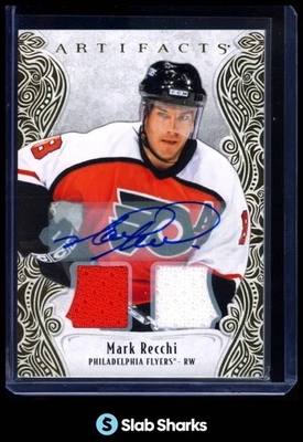 2025 Artefactos de cubierta superior #153 Mark Recchi Greats material automático camiseta dorada/65 Foto 1 de 4