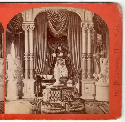 Reconstruction Era NEW YORK CITY SV- Interior MADISON AVENUE HOME - 1868 Anthony - Image 1 of 3