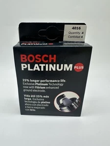 Bosch Platinum Plus Spark Plugs 4016 NEW - Picture 1 of 3