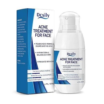 Dcsily Acne Treatment For Face 1.7 Fl Oz- Salicylic Acid- Tea Tree Oil- Aloe  - Image 1 of 4