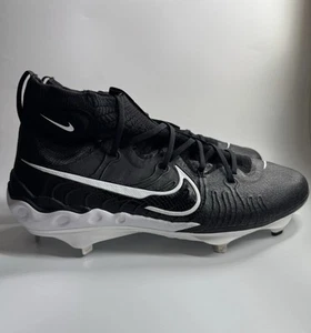 Botines de béisbol Nike para hombre 10,5 Alpha Huarache NXT DJ6517-001 de metal negro/blanco - Imagen 1 de 7