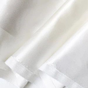 Heavy 26M/M 62''Wide Ivory White Silk Satin Fabric Silk Cotton Charmeuse Natural - Picture 1 of 10