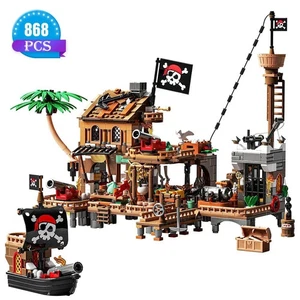 Pirate Ship City Store Building Blocks Toy Set for Boys 8–12, 868pcs, Gift Idea - Picture 1 of 5