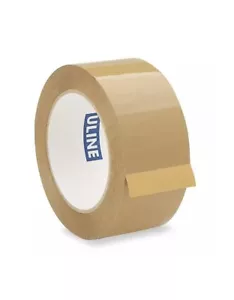 Cinta de embalaje industrial Uline Tan - 2 rollos - 2 mil, 2" x 110 yardas ENVÍO GRATUITO - Imagen 1 de 1