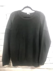 Sudadera texturizada polar cuello redondo algodón manga larga para hombre talla S roble negro - Imagen 1 de 6