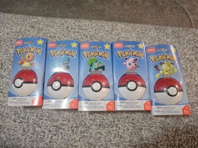 Mega Construx Pokemon mini figures set of 5. NEW - Image 1 of 4