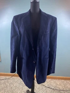 Blazer de pana de dos botones azul marino Maine New England para hombre talla 46R - Imagen 1 de 16