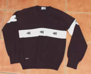 Maglione Uomo Gabicci Concept Scollo V Misto Lana Marrone Made in Italy Taglia Media - Foto 1 di 7
