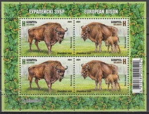 BELARUS 2024.European bison.MS.MNH - Picture 1 of 1