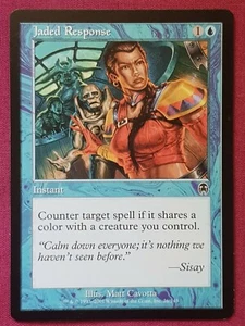 Magic The Gathering APOCALYPSE JADED RESPONSE blue card MTG - Picture 1 of 2