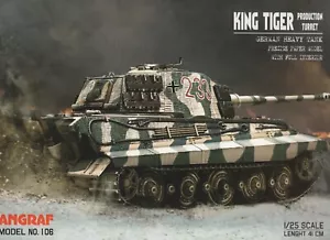 1:25 German WWII heavy tank King Tiger paper model - Picture 1 of 5