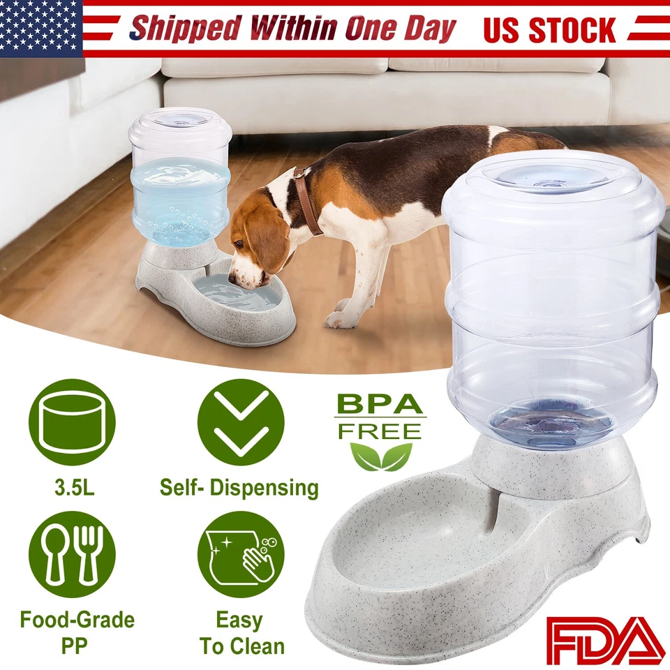 Dispensador de agua Gravity para mascotas alimentador de agua automático perro gato fuente para beber Foto 1 de 4