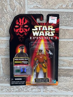 Figura de acción Star Wars Episodio 1 Naboo Royal Security con bláster Hasbro 1999 Foto 1 de 4