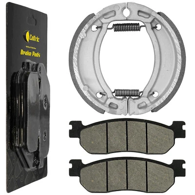 Front Brake Pads and Rear Brake Shoes for Yamaha TW200 Trailway 200 2001-2024 Foto 1 de 4