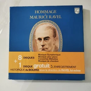 MAURICE RAVEL 8 LP + 1 LP VINYL HOMMAGE A MAURICE RAVEL (PHILIPS) - Imagen 1 de 8