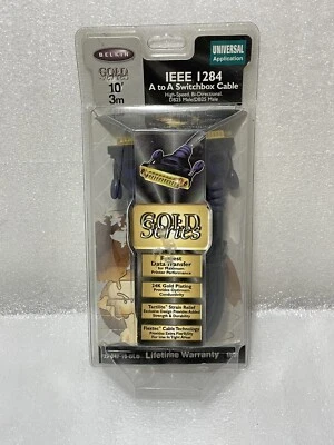 Belkin Gold Series ~ 10' IEEE 1284 A to A Switchbox Cable ~ DB25 Male to Male - Image 1 of 4