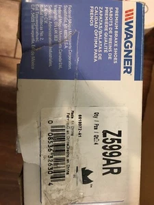 Wagner QuickStop Z599AR BrakeShoe Set, Rear - - Picture 1 of 3
