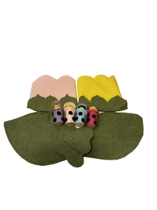 felt fairy's girls toys 4 fairys plus extras - Picture 1 of 2