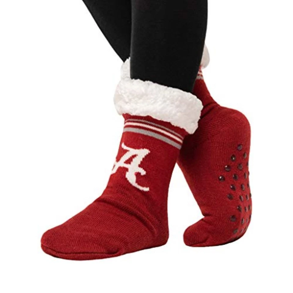 Zapatillas FOCO NCAA Licencia Alabama Marea Carmesí Logo Rayas Sólidas Footy Foto 1 de 1